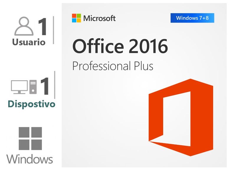 Office Profesional Plus 2016 1 PC ESD (Re-Instalable)