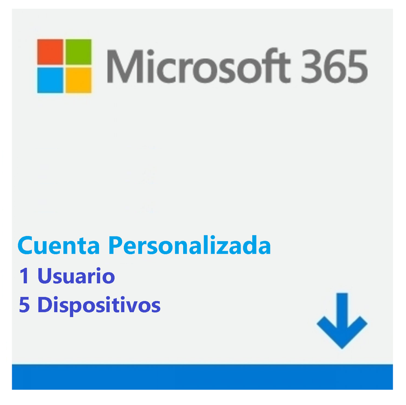 Cuenta Office 365 1 Usuario 5 Dispostivos