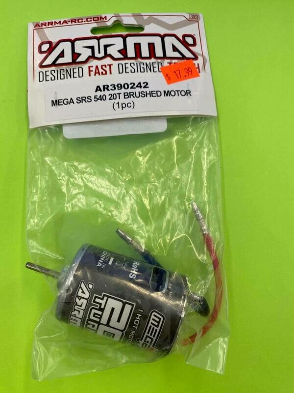 ARRMA AR390242 MEGA SRS 540 20 TURN BRUSHED MOTOR 