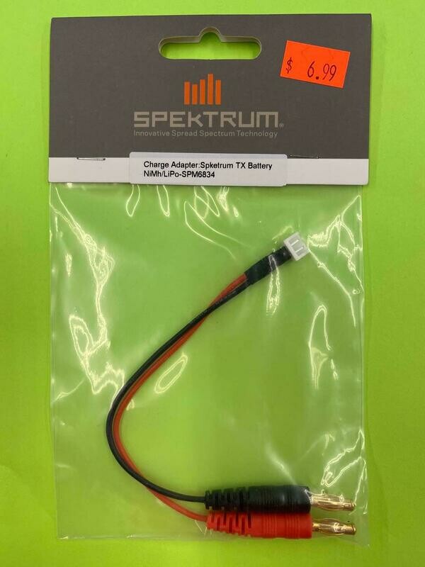 spektrum charge adapter tx battery nimh/lipo spm6834