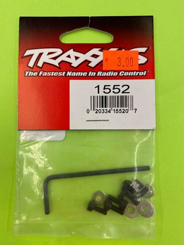 TRAXXAS 1552 3X8MM HEX CAP SCREWS/WASHERS