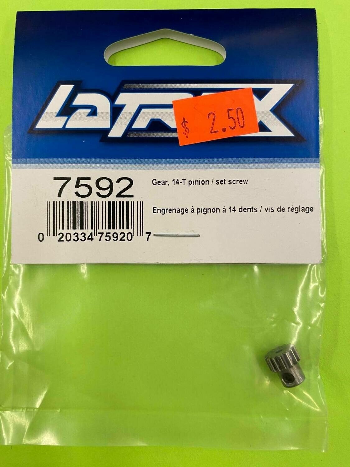 LATRAX 7592 GEAR 14-T PINION SET SCREW