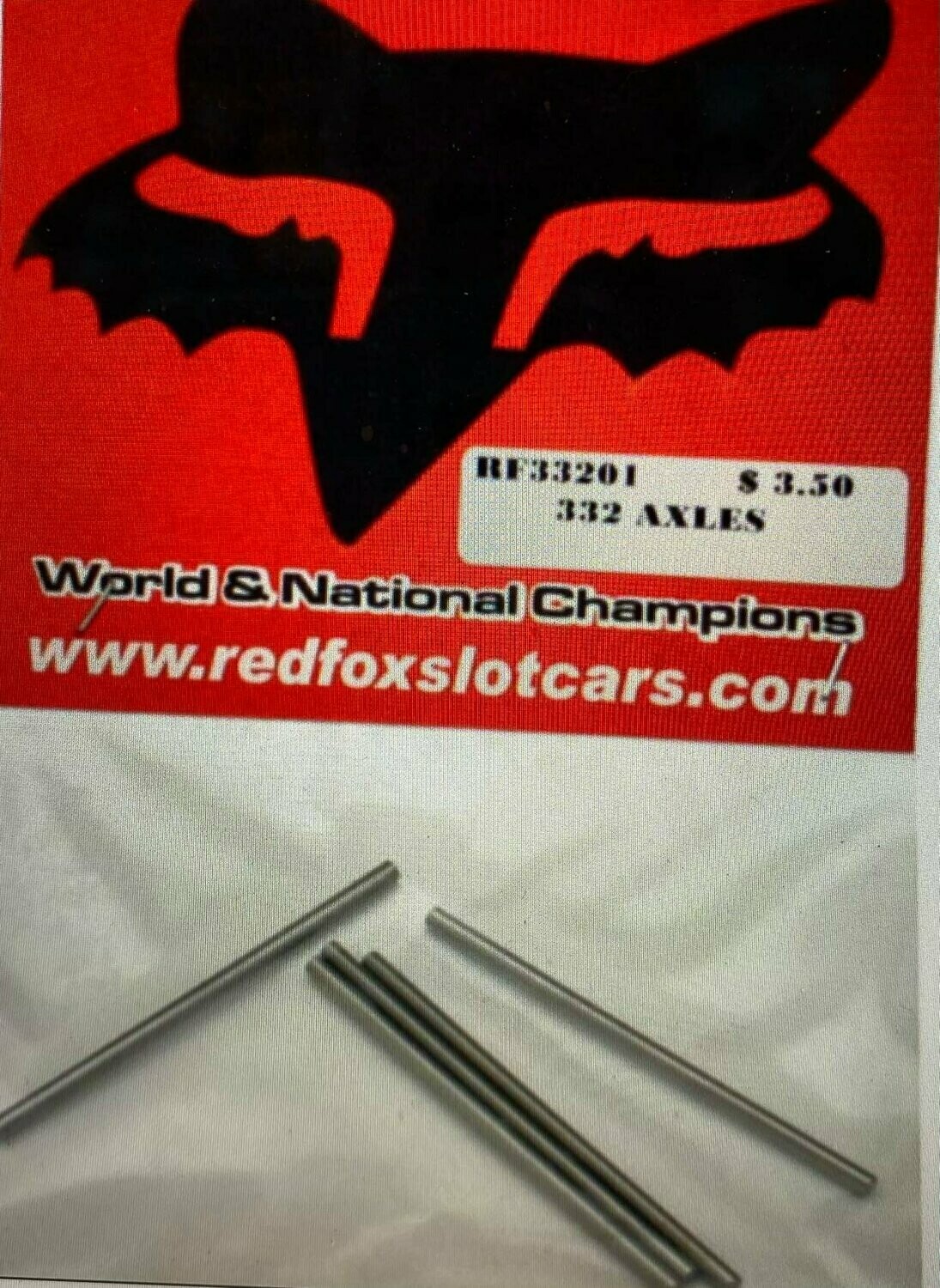  RED FOX 3/32 AXLE SHORT RF33201