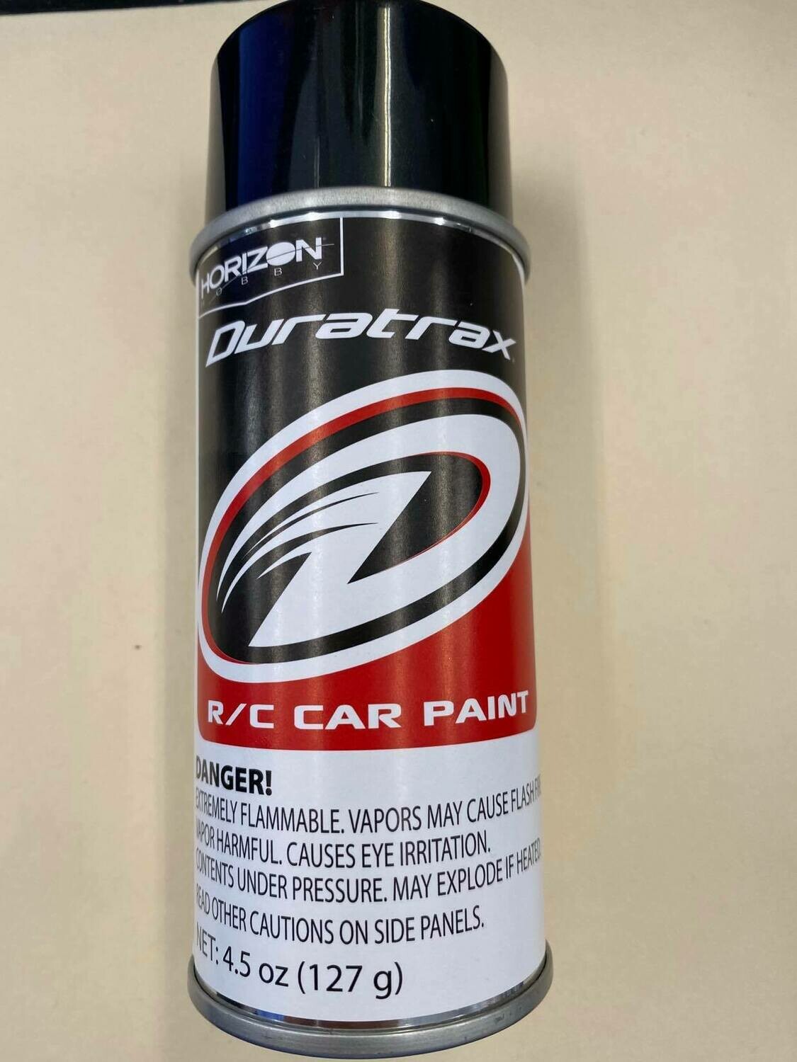 duratrax r/c car paint metallic black dtxr4280