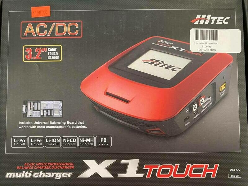 hi tec  ac/dc 3.2 color touch screen multi charger x1 touch 
