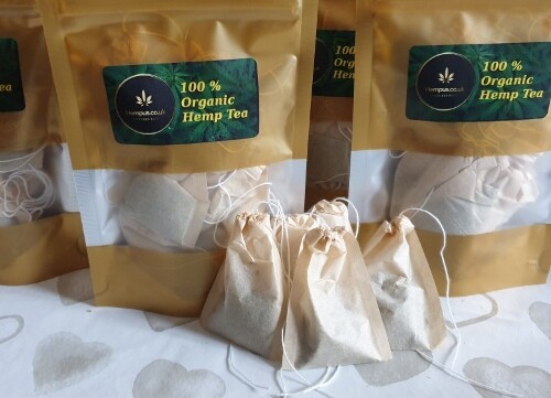100% Organic Hemp Tea Bags