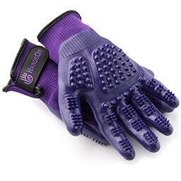 HandsOn Grooming Gloves (Purple)