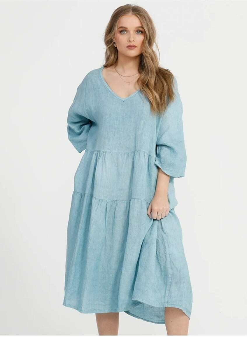 STELLA LINEN DRESS