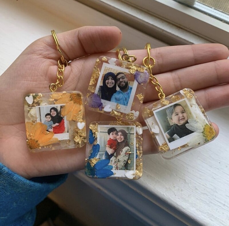 Resin Picture Keychain