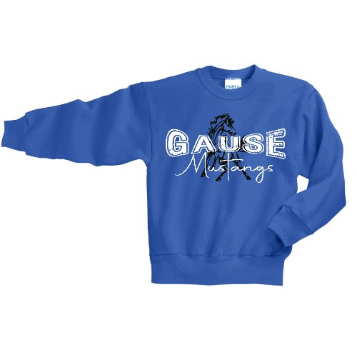 Gause Mustangs with Mustang Sweatshirt