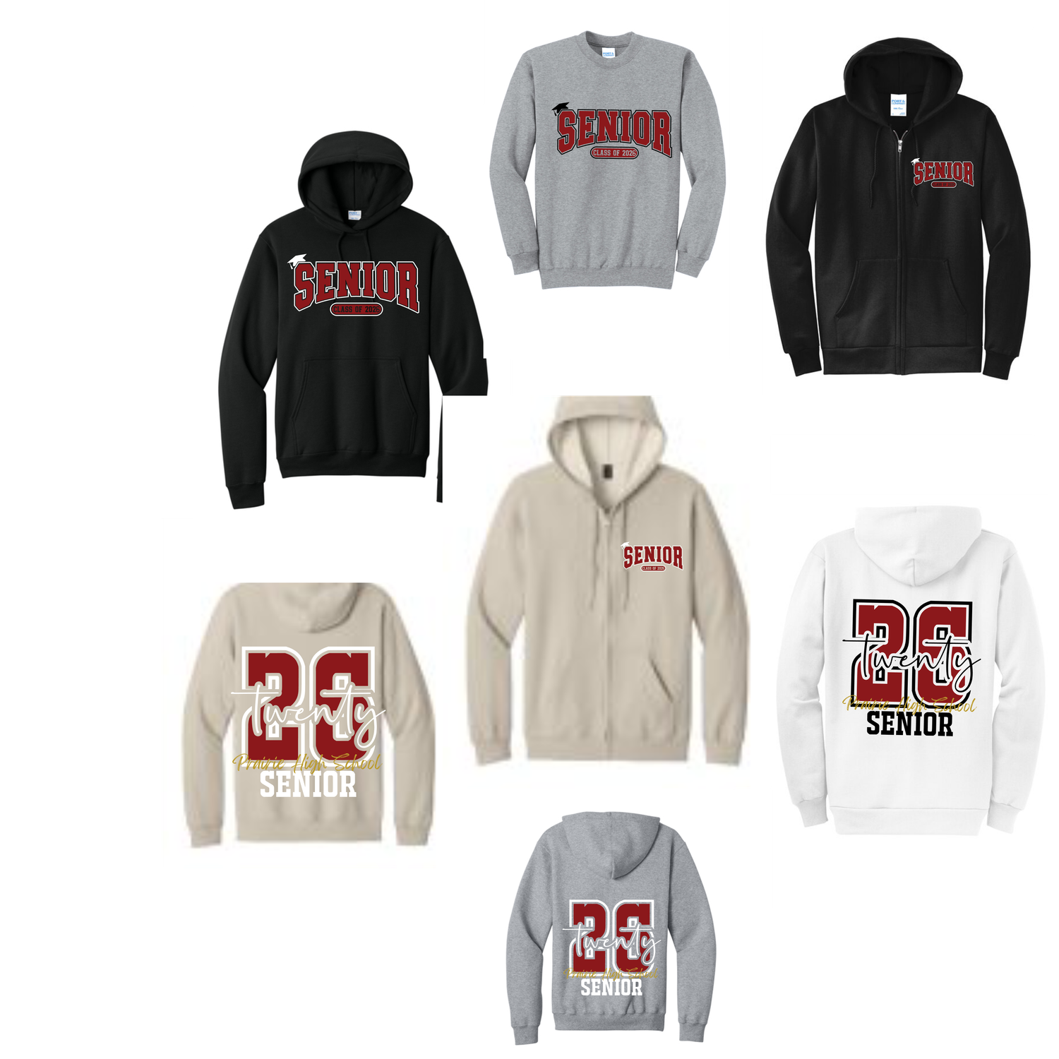 2026 Prairie Senior with graduation cap Sweatshirts