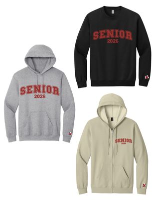 2026 Prairie Senior with Falcon at wrist Sweatshirts