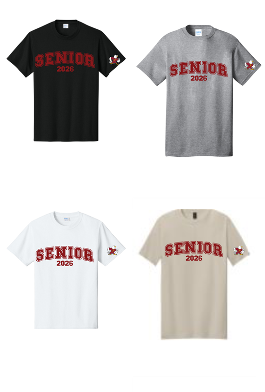 2026 Prairie Senior with Falcon on shoulder Tshirt