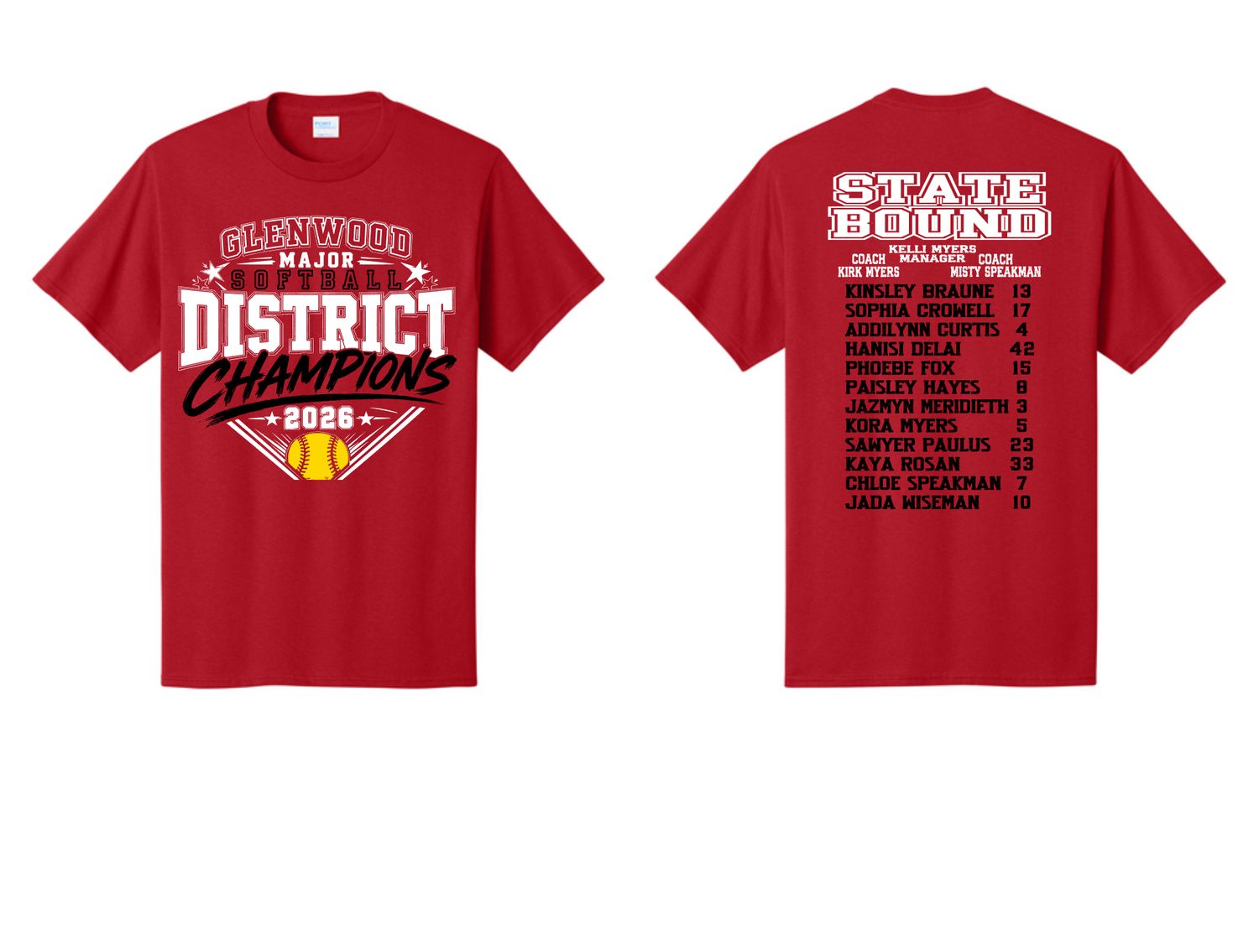 .District Champions Majors Softball 2026