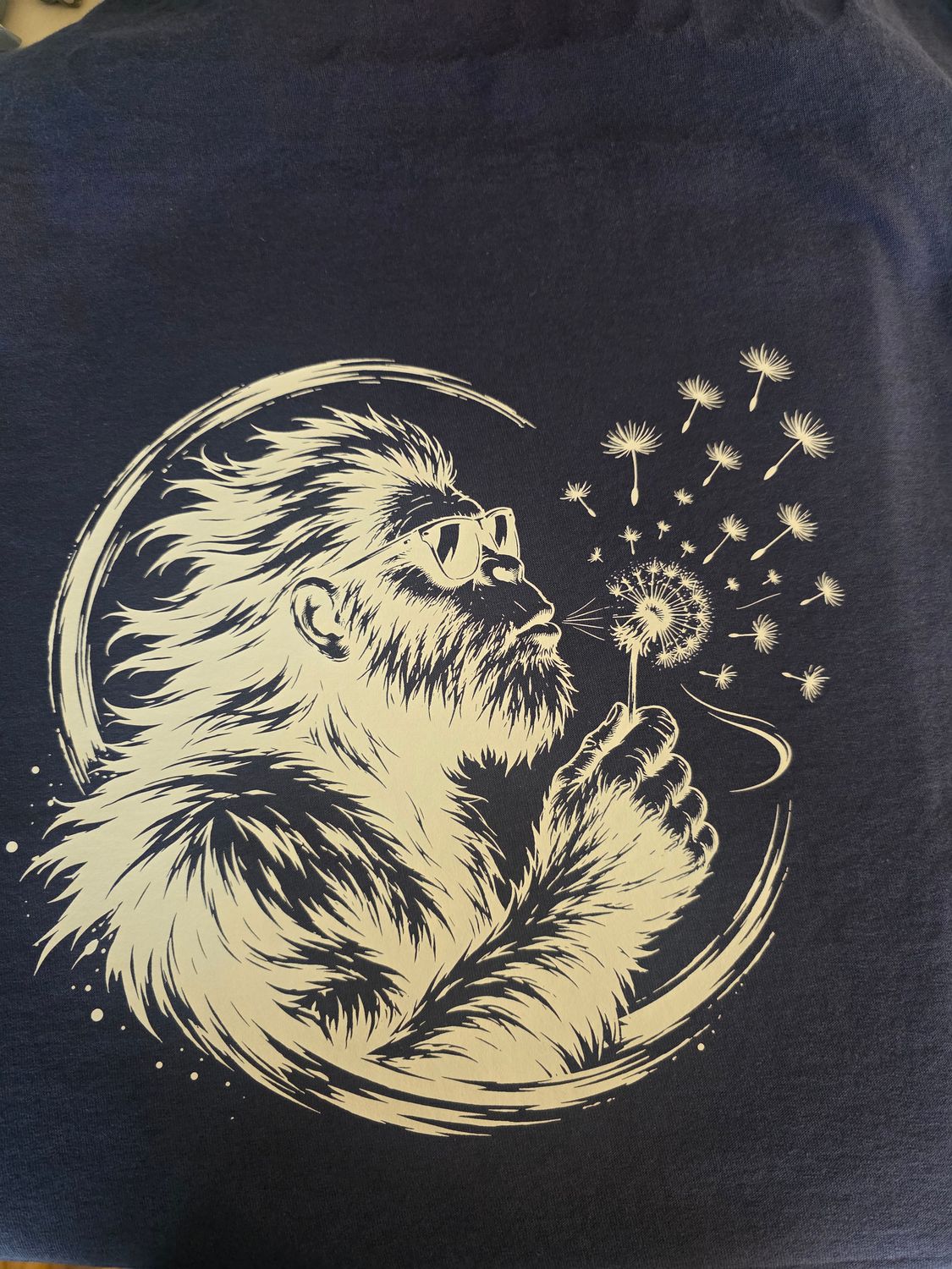 sasquatch blowing dandelions