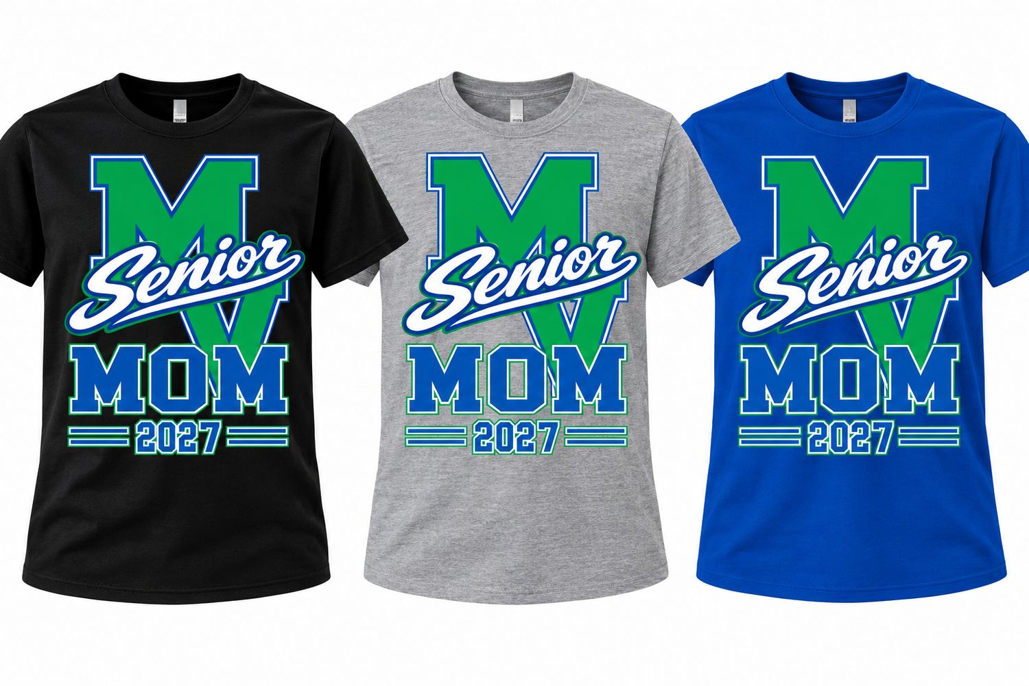 Senior Mom 2027 Tshirts – Mountain View Pride