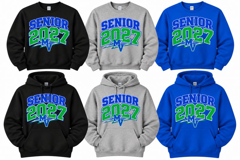 Class of 2027 Mountain View Senior Sweatshirts &amp; Hoodies