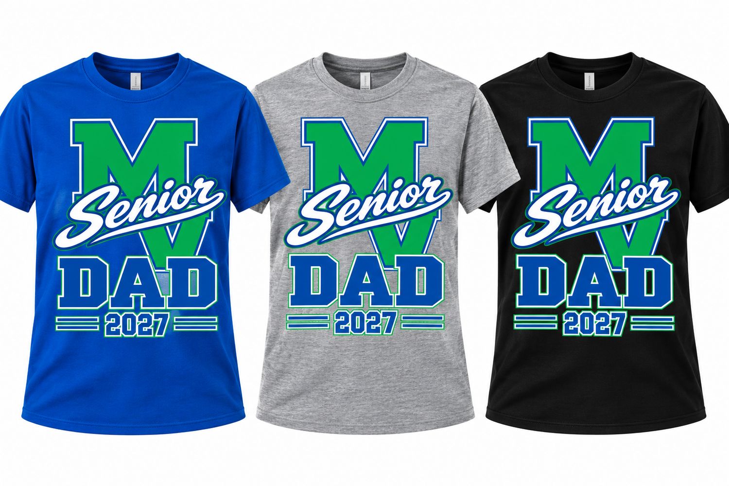 Senior DAD 2027 Tshirts – Mountain View Pride