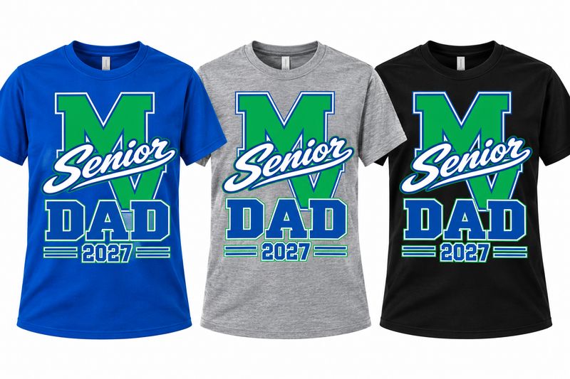 Senior DAD 2027 Tshirts – Mountain View Pride