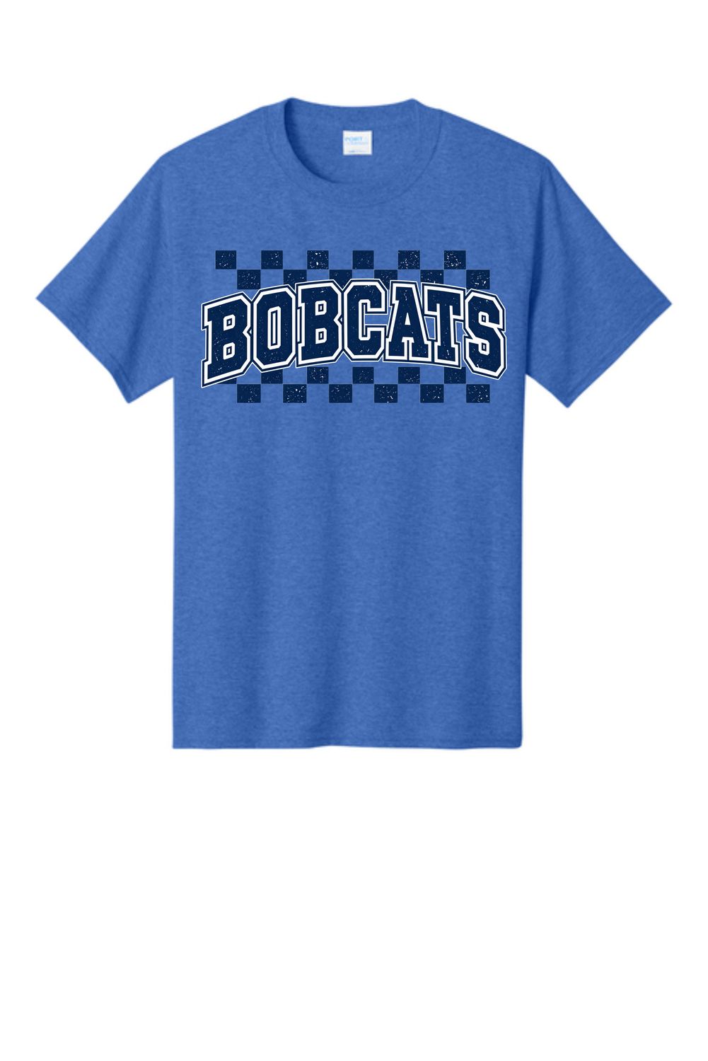 Bobcats Distressed Checkered