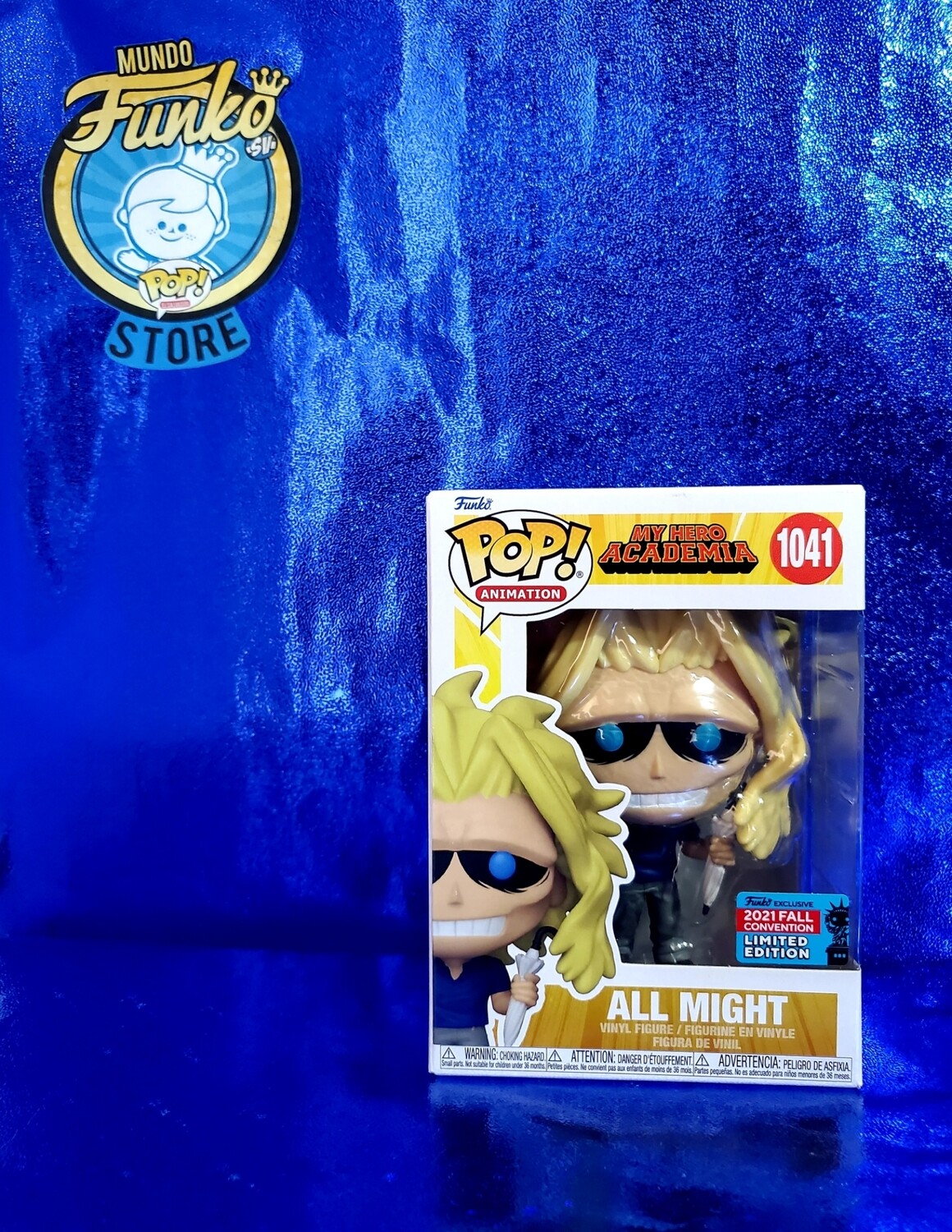 Funko Pop! All Might with bag and umbrella