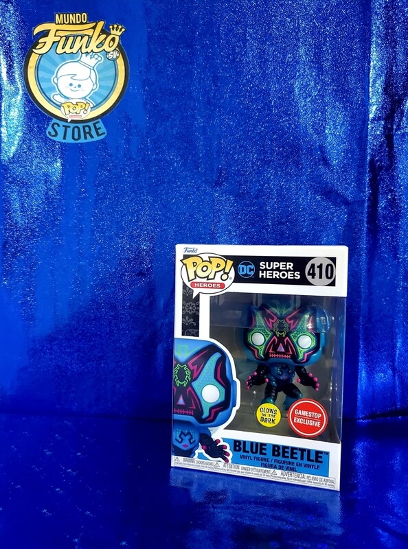 Funko Pop! Blue Beetle Dia de los muertos (GITD)