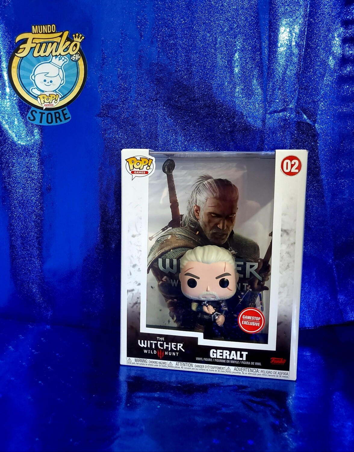 Game Cover Funko Pop Geralt de Rivia The Witcher 3