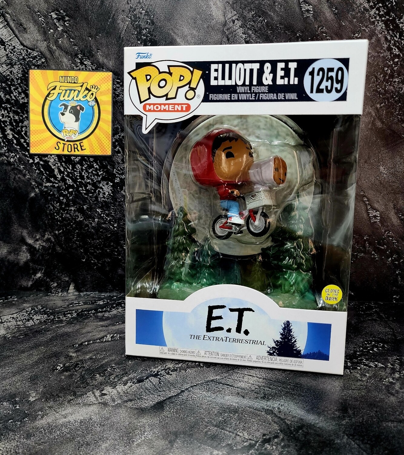 Funko Pop! E.T 40th Anniversary Elliot and E.T Flying GITD (Movie moment)