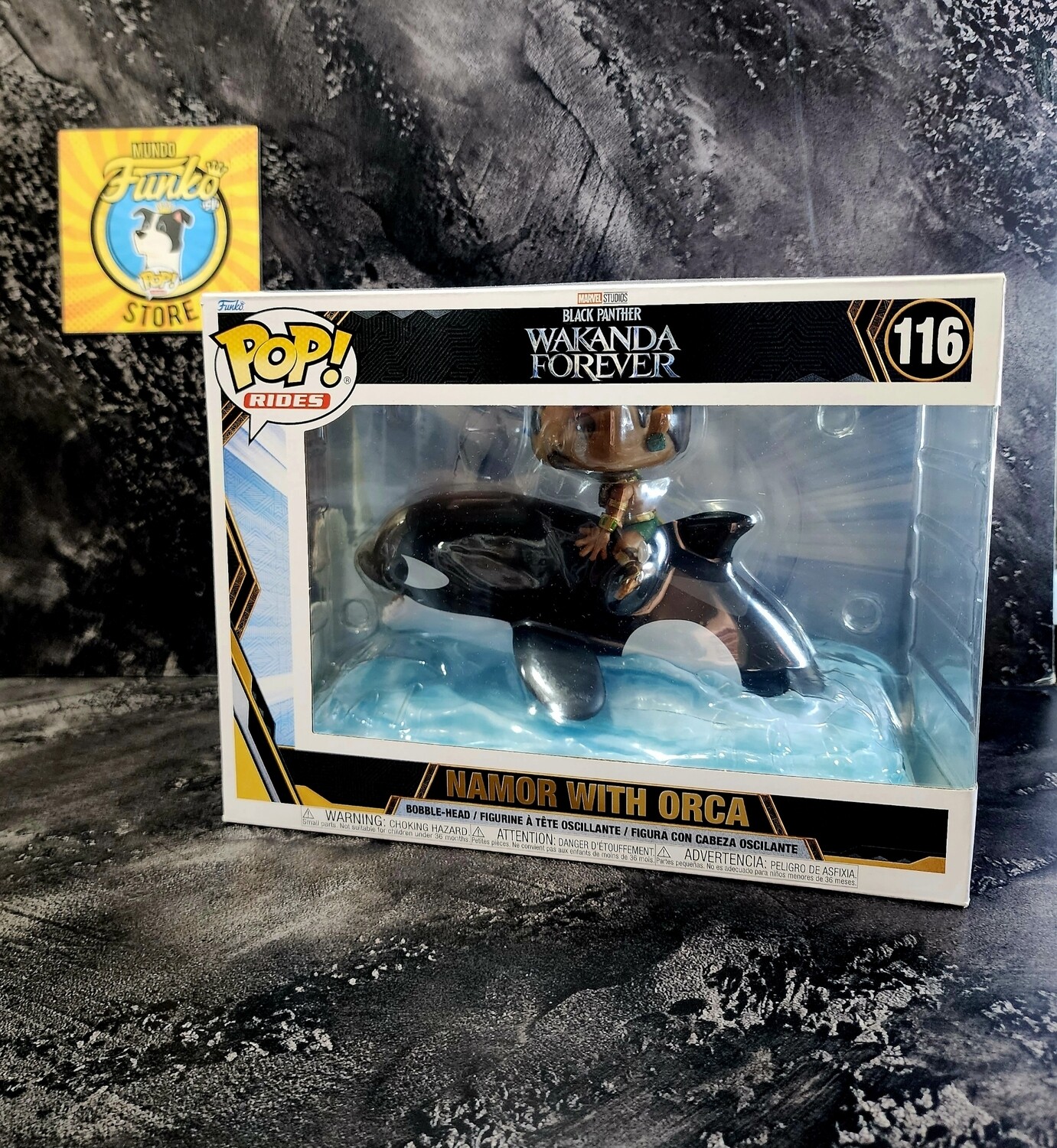 Funko pop! Namor con Ballena