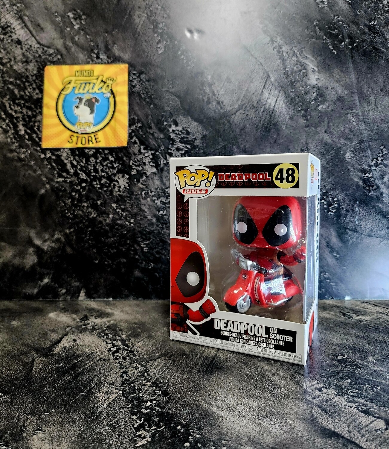 Funko pop! Deadpool con scooter