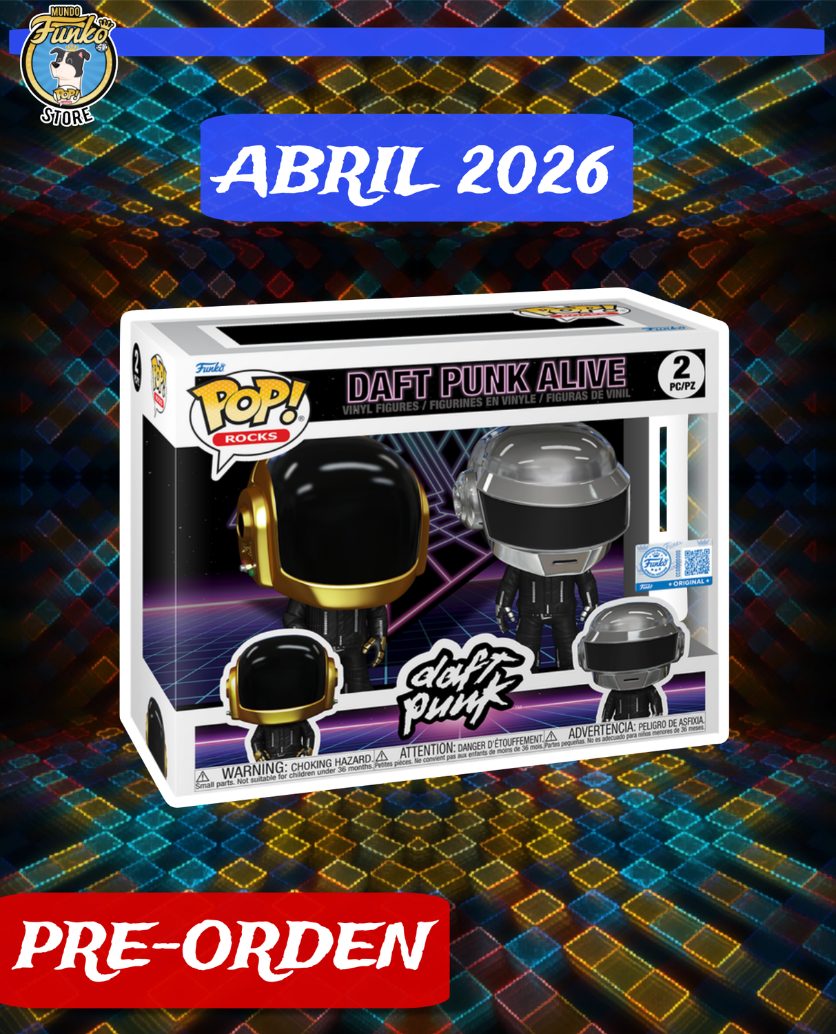 PRE-ORDEN Funko pop! 2pack Daft Punk