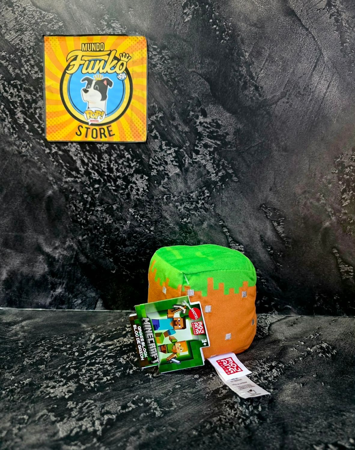 Peluche bloque de hierba minecraft Peluche bloque de hierba minecraft