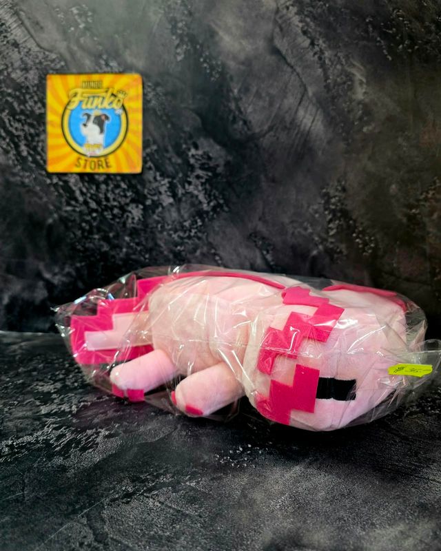 Peluche Ajolote rosa Minecraft