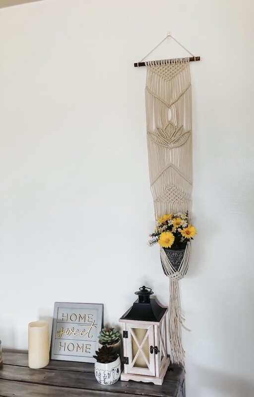Lotus Flower Macrame Plant Hanger