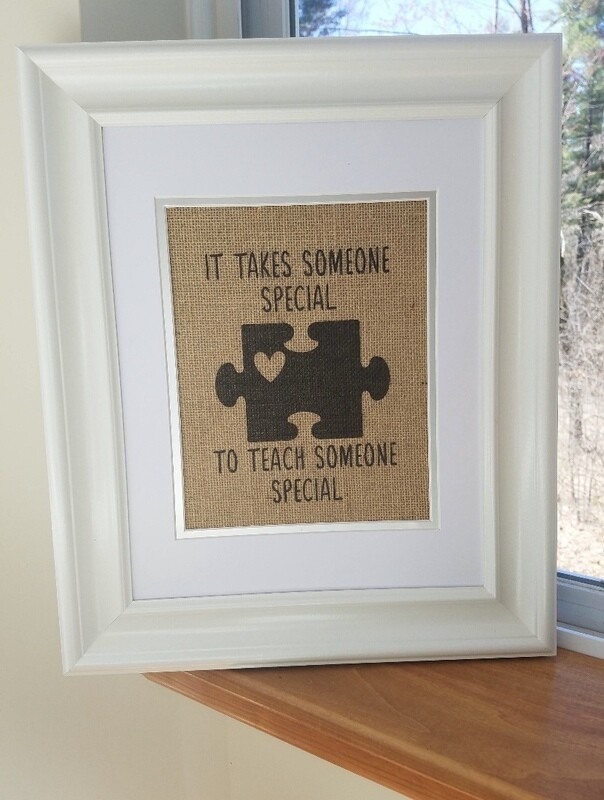 Someone Special Puzzle Piece Framed Art