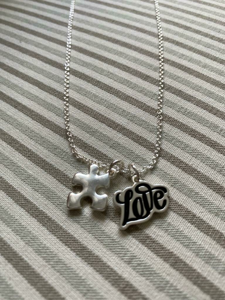 Autism Love Puzzle Piece Necklace