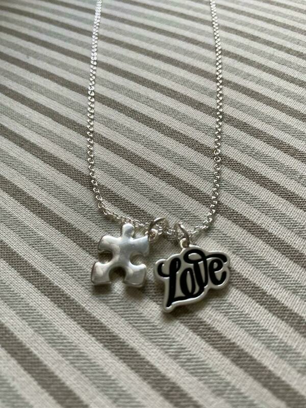 Autism Love Puzzle Piece Necklace