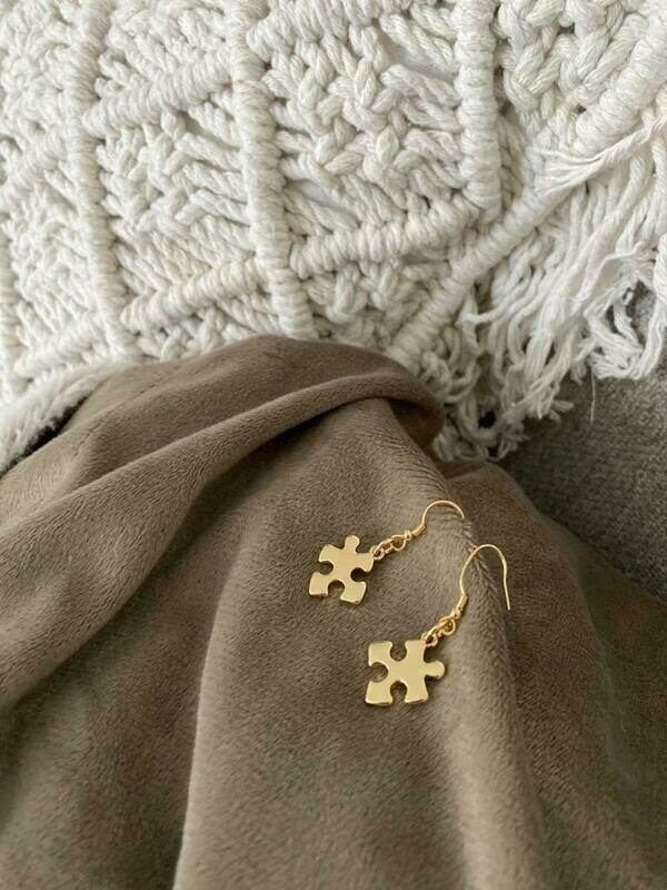 Puzzle Piece Earrings