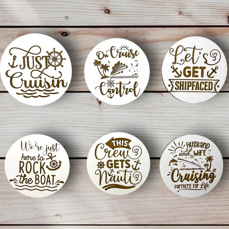 Cruise Ship Anchor &amp; Captains wheel COMBO Cabin Door Decor/ Wall Hanging Cruise History Tracker Single Column