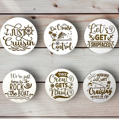 Cruise Ship Anchor &amp; Captains wheel COMBO Cabin Door Decor/ Wall Hanging Cruise History Tracker Single Column