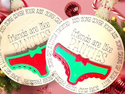 Good Friends Ornament ~ PANTIES (Underwear)