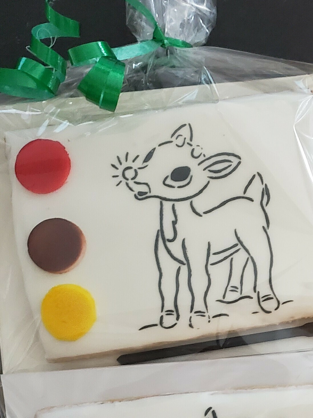 Rudolph Paint Your Own Cookie