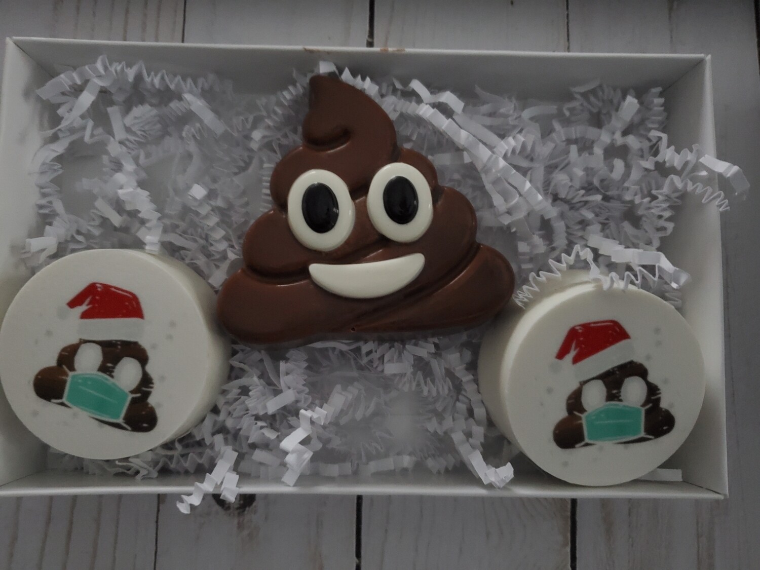 Emoji Poop Santa Oreos