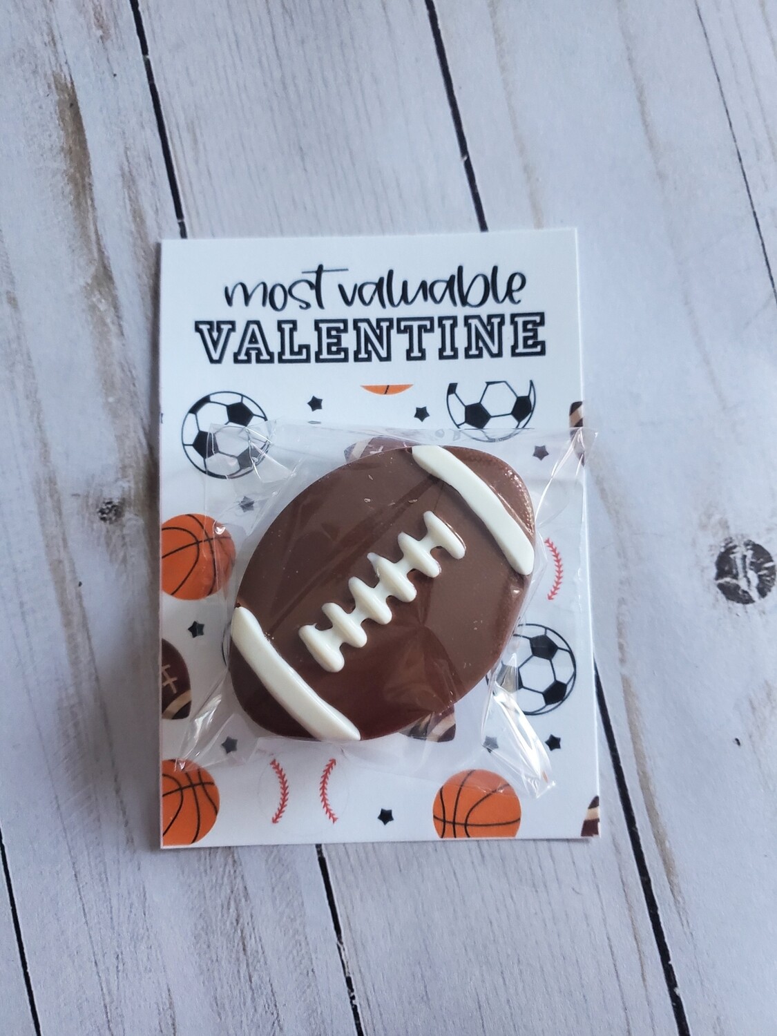 Most Valuable Valentine Football Oreo Cookie Card