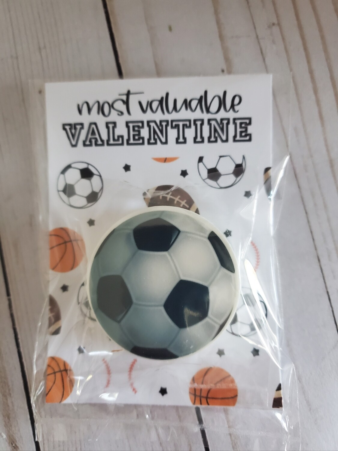 Most Valuable Valentine Soccer Oreo Card