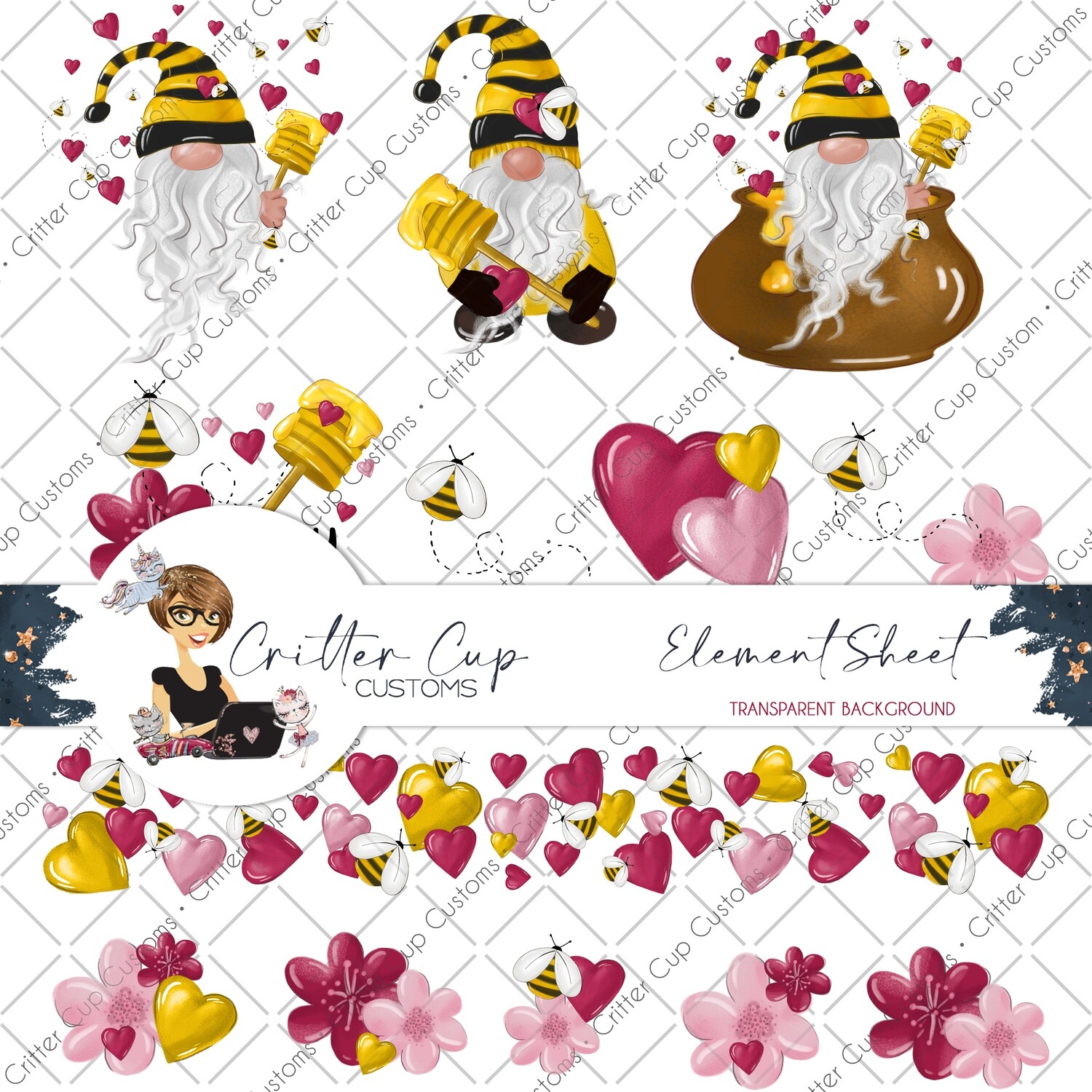 Be My Honey
Element Sheet 12x12