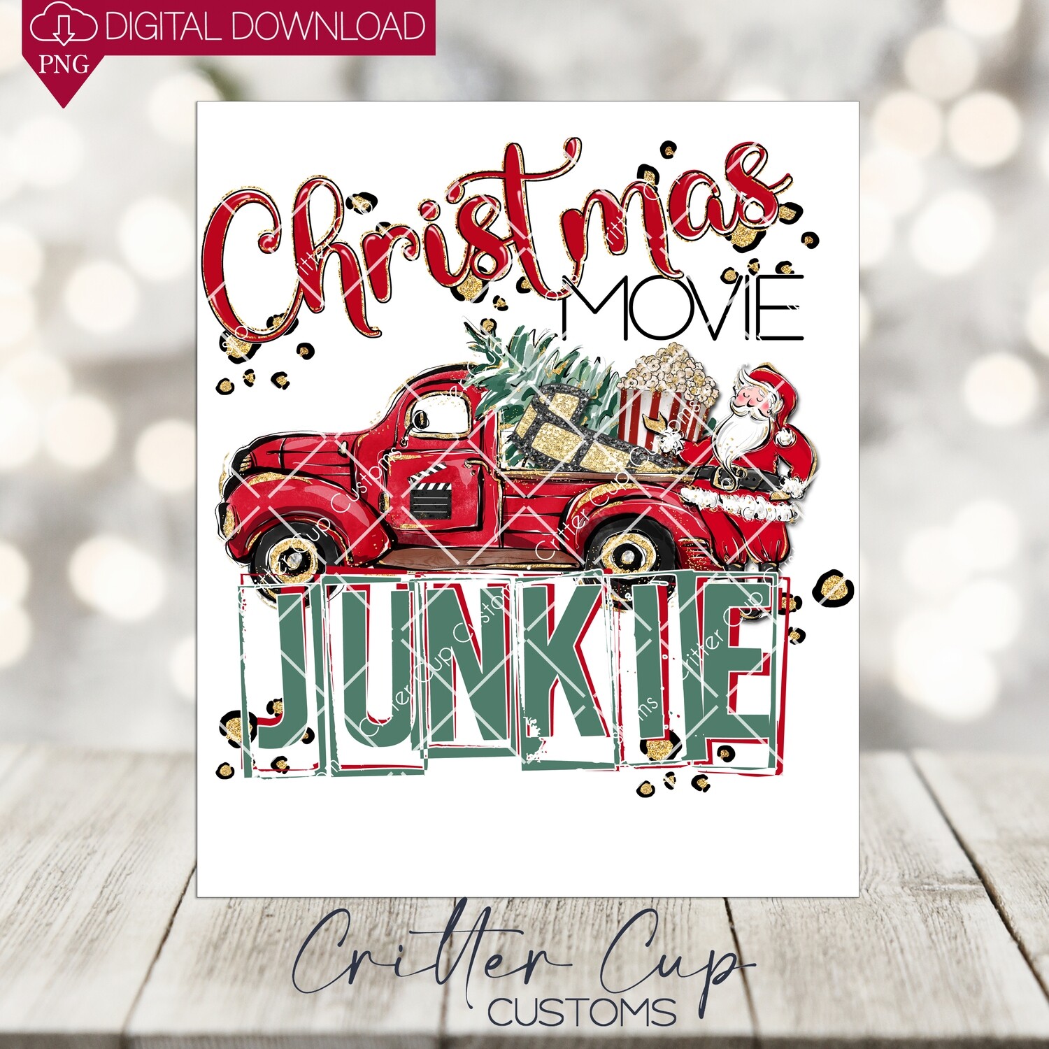 Christmas Movie Junkie Truck
Sublimation/Decal Design