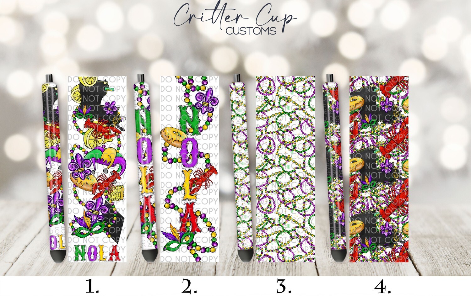 Mardi Gras
Pen Wrap Designs
