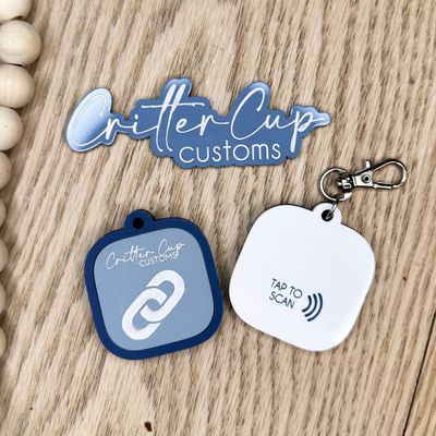 NFC Smart Key Chain/Tag, Qr Code Keychain
