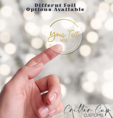 Custom Clear Foil Labels